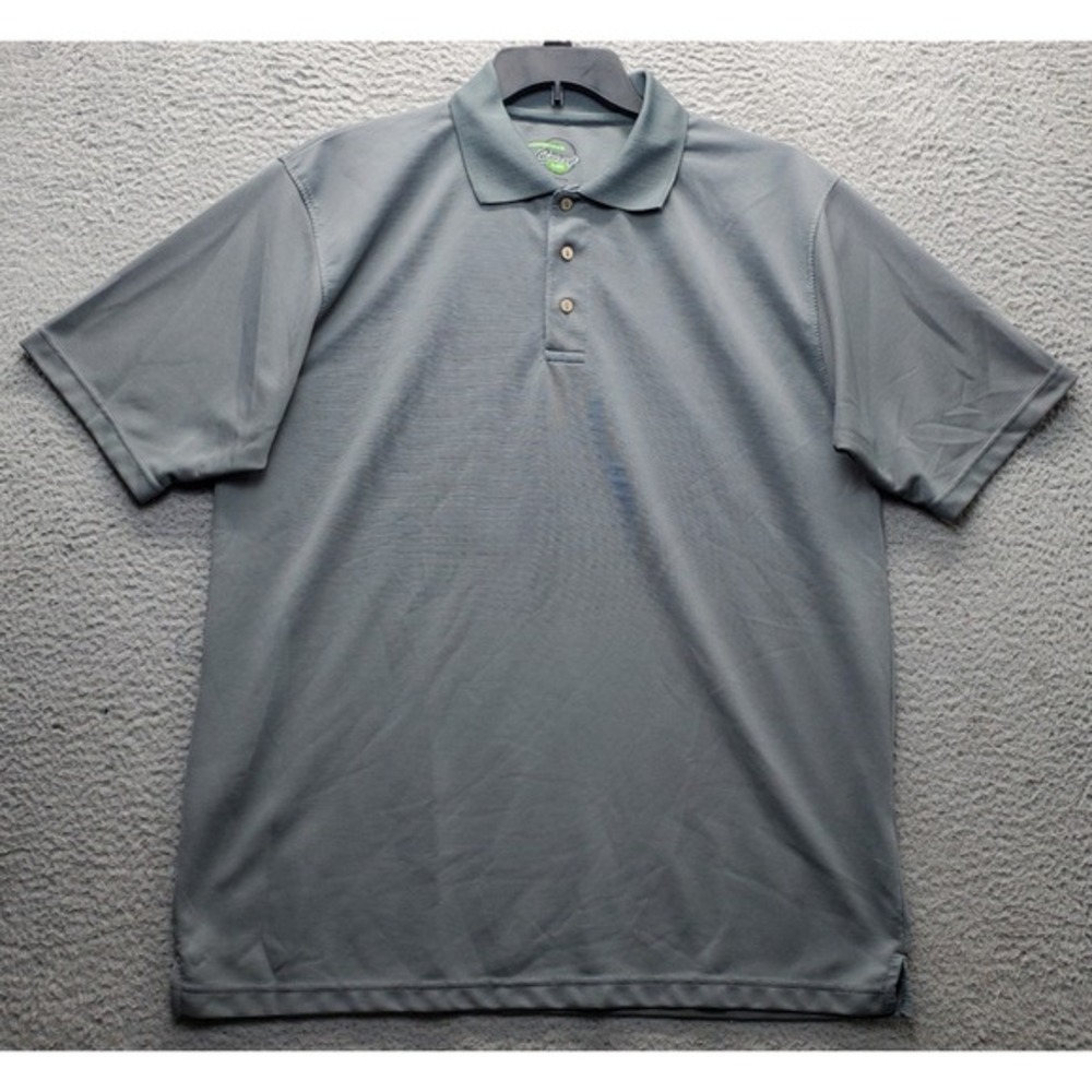 Concept Golf Performance Polo Shirt Men's XL Gray‎ Short Sleeve Collared Popover